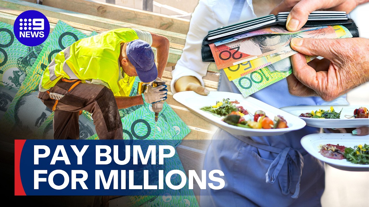 Fair Work Commission announces 4.75% minimum wage increase | 9 News Australia