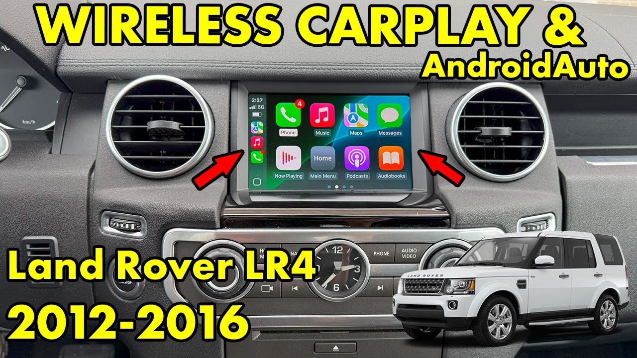 Wireless CarPlay and AndroidAuto Land Rover LR4 2012 2013 2014 2015 2016
