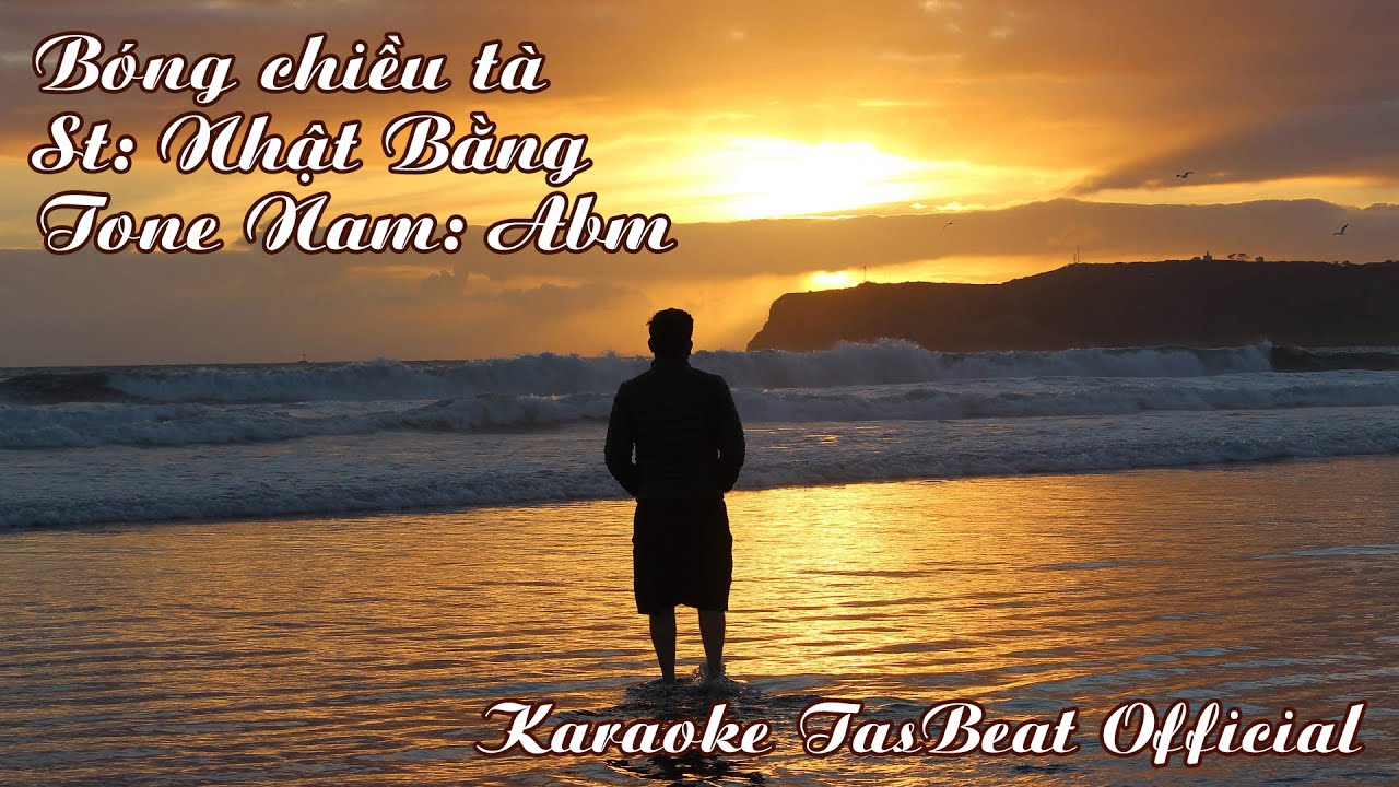 Karaoke Bóng Chiều Tà Tone Nam | TAS BEAT