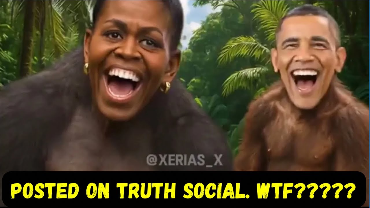 Trump The Orange Grand Wizard Posted a Video Depicting the Obamas as Monkeys 😡
