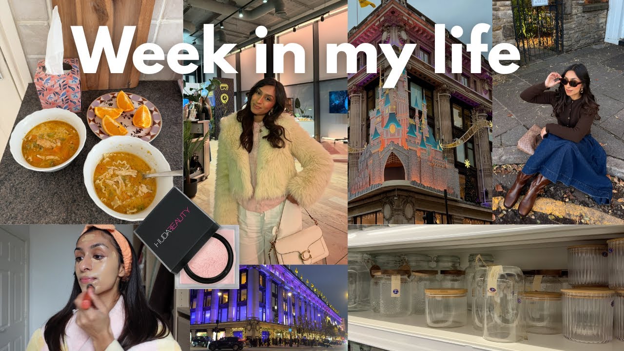 Week in my life | London trips, Makeup routine & Chicken noodle soup recipe 