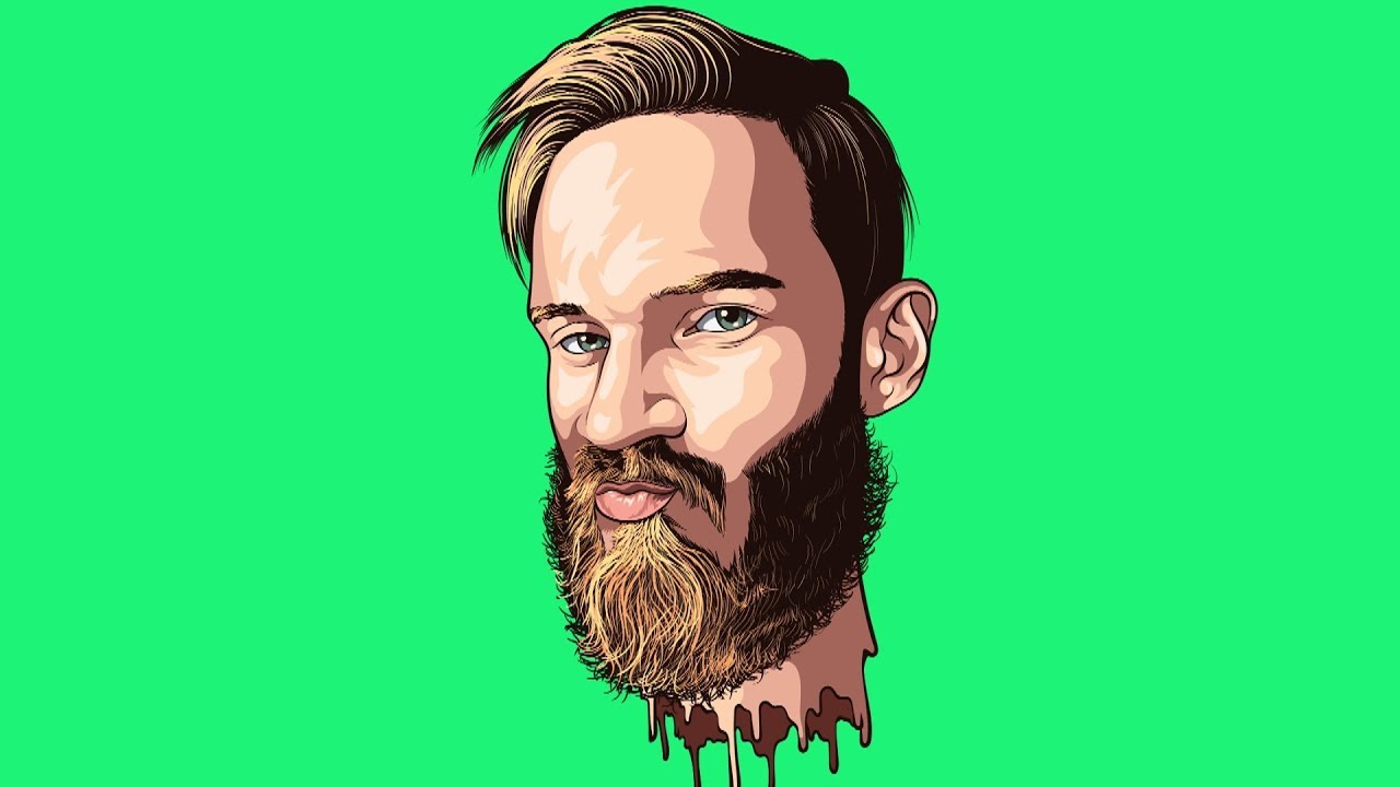 PewDiePie  Speedart Cartoon / Adobe