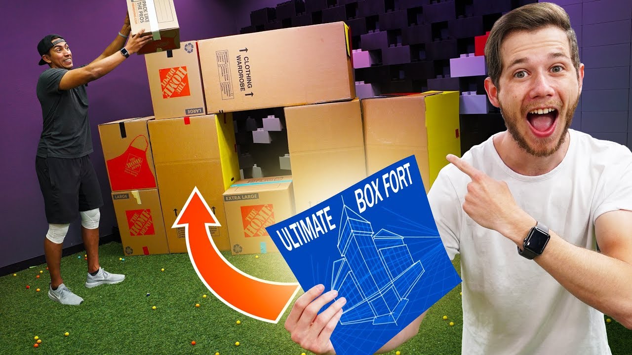 Box Fort BUILD OFF Challenge!!