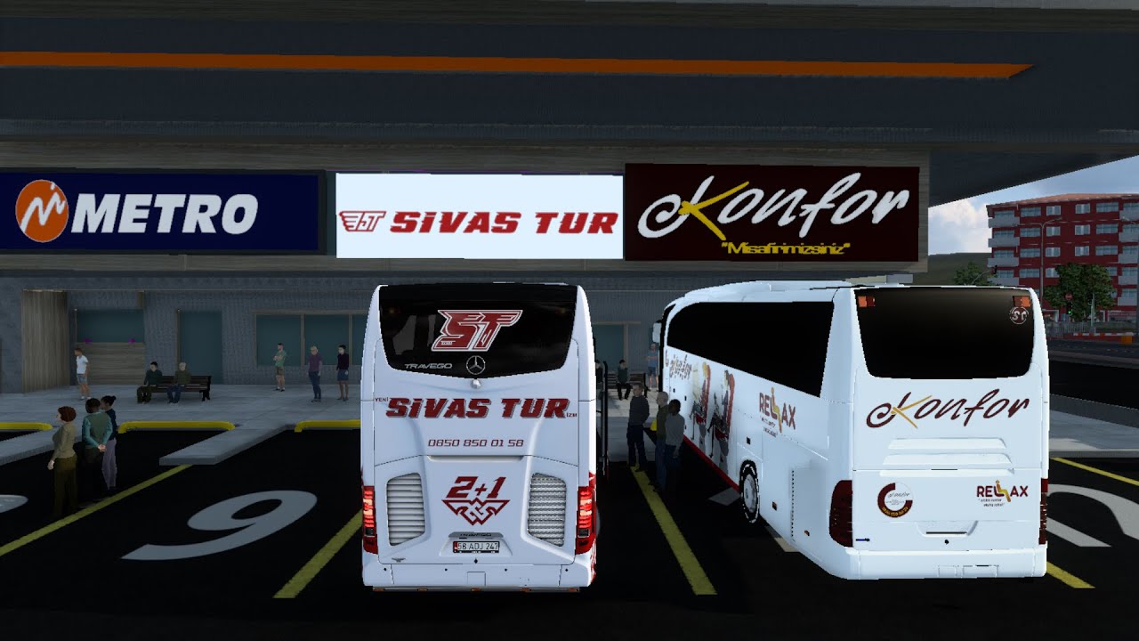 Ets 2-1.46|MB New Travego|Sivas-İzmir Seferi|Sivas Tur| #ets2 #oyuncuyusbismap