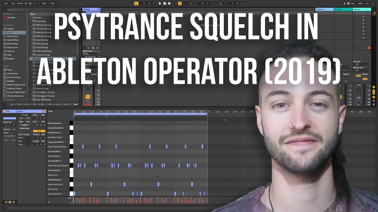 Psytrance Squelch в Ableton Operator (2019)
