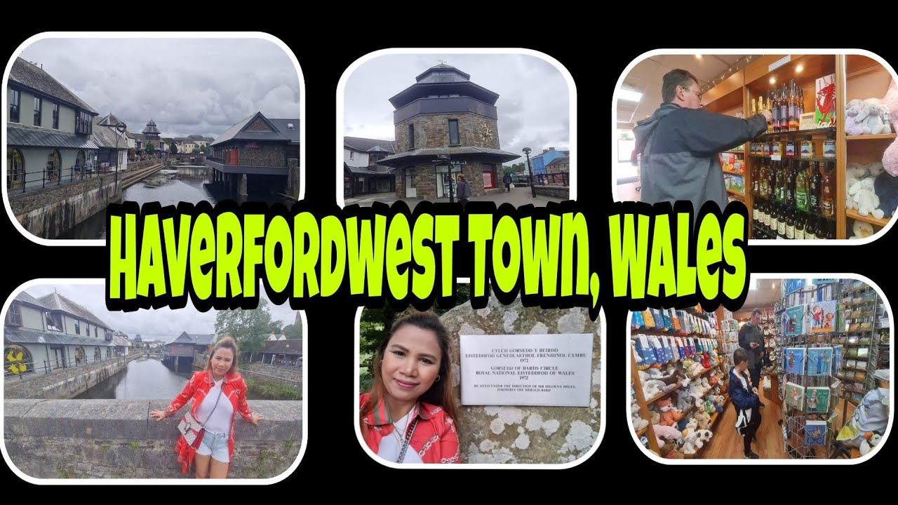 The beautiful town of Haverfordwest, Pembrokeshire,  West Wales