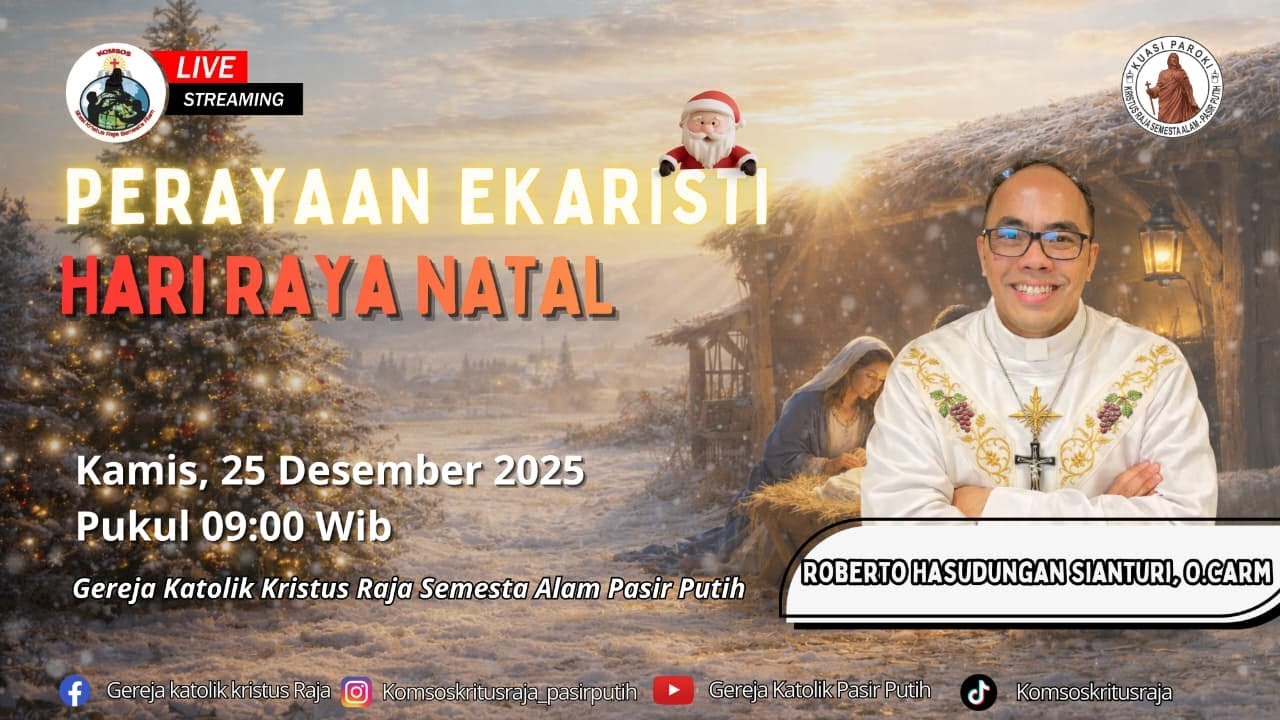 LIVE STREAMING HR. NATAL | KAMIS,  25 DESEMBER 2025 | PUKUL 09:00 WIB