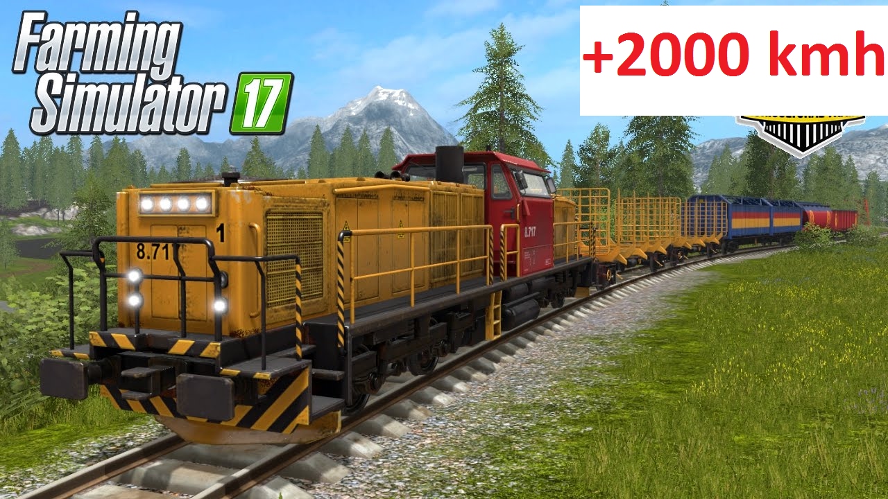 Farming Simulator 17- Very Fast Train +2000 KMH