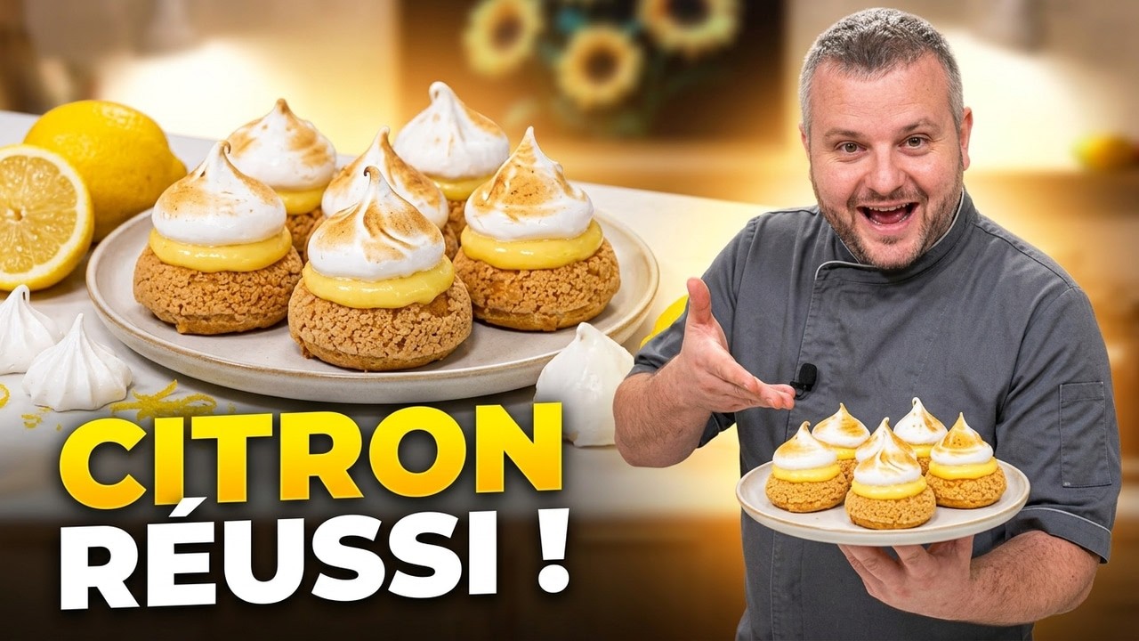 Les CHOUX citron meringués 🍋 | Recette Gourmande Façon Tarte Citron Meringuée