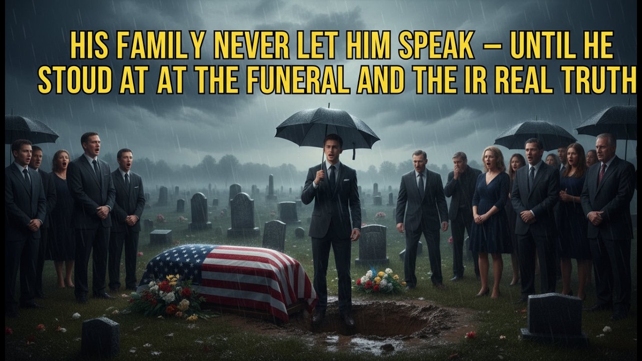 HIS FAMILY NEVER LET HIM SPEAK — UNTIL HE STOOD AT THE FUNERAL AND SAID THEIR REAL TRUTH