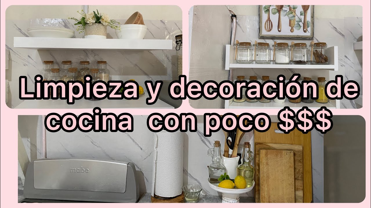 Pinte repisas /pequeños  cambios en mi cocina con poco presupuesto