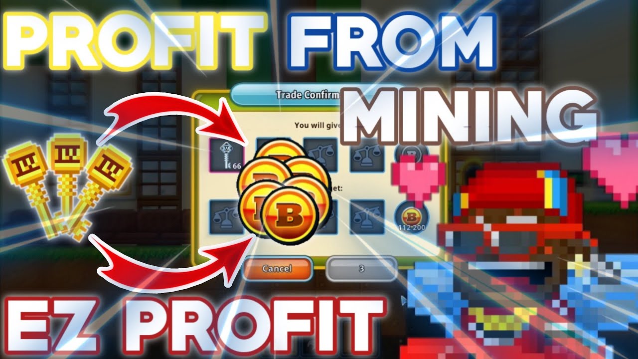 EZ PROFIT FROM MINING (USING 100 GOLDEN KEYS) | Pixel Worlds