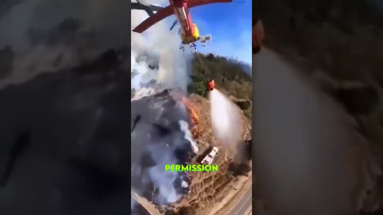 They do this to put out the fire
