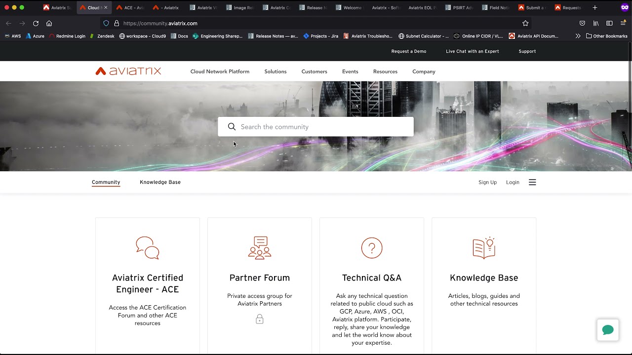 Aviatrix Support Portal Overview