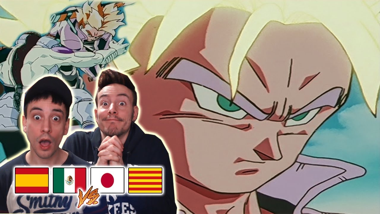 ESPAÑOLES REACCIONAN A DRAGON BALL DOBLAJE LATINO 💥TRUNKS SE TRANSFORMA EN SSJ FRENTE A FREEZER💥
