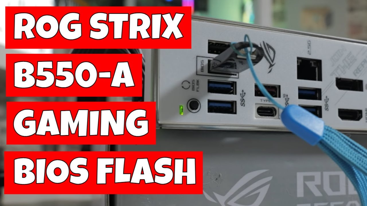 Как использовать ASUS USB Update BIOS Flash Back для ROG Strix B550-A Gaming