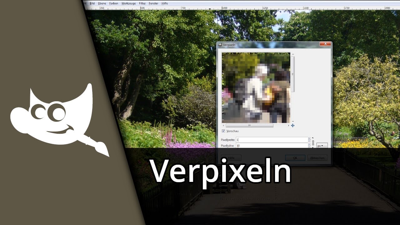 Gimp verpixeln | Gimp Gesichter verpixeln ✅ Tutorial