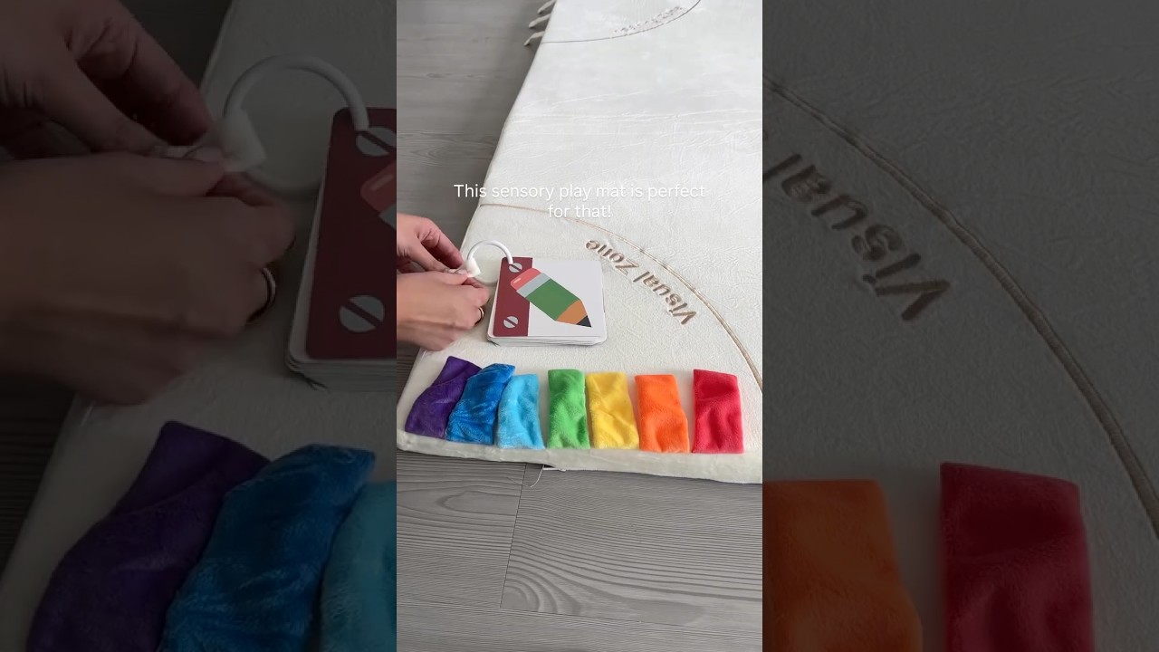 Baby Must Have Sensory Play Mat  #babymusthaves #montessoribaby #tummytime