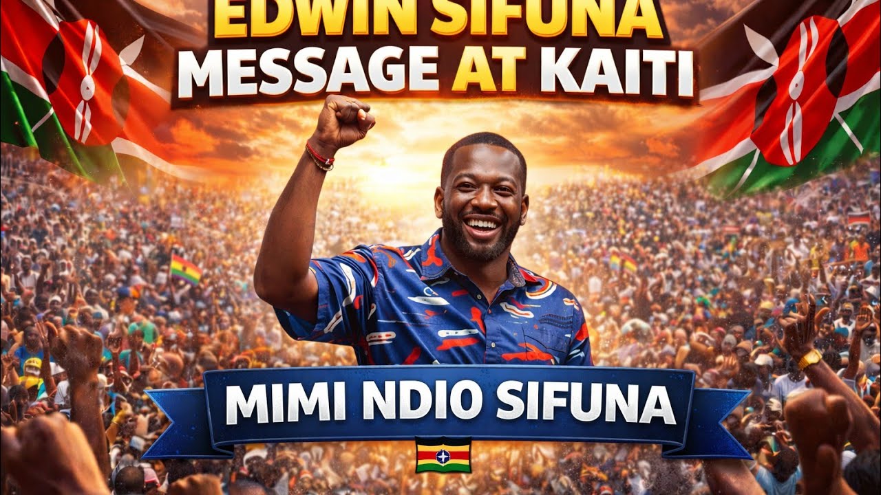EDWIN SIFUNA FULL SPEECH AT KAITI MAKUENI