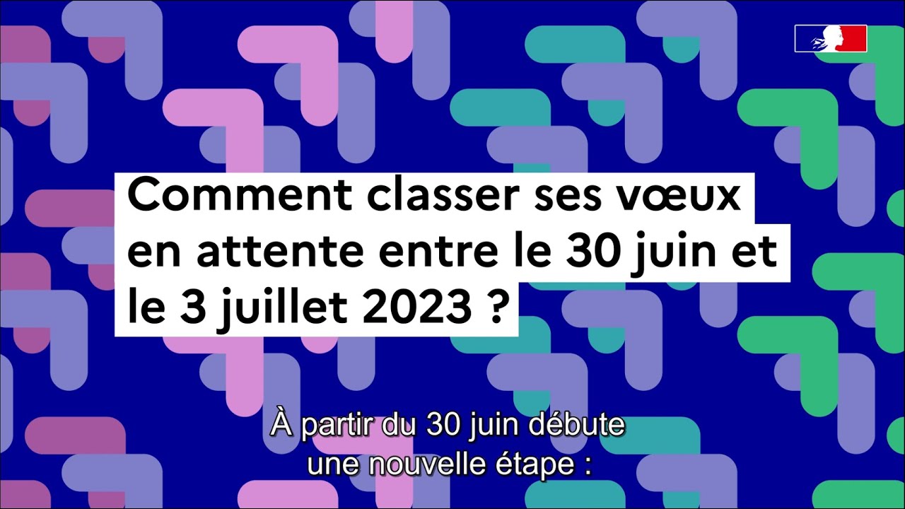 Parcoursup 2023 : comment classer ses vœux en attente ?