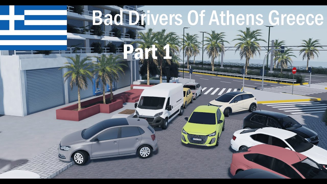 Bad Drivers Of Athens Greece #1