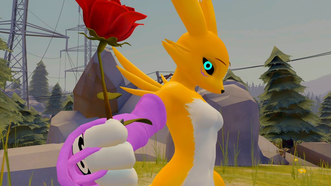 Renamon and Lucario: The Rose (SFM)