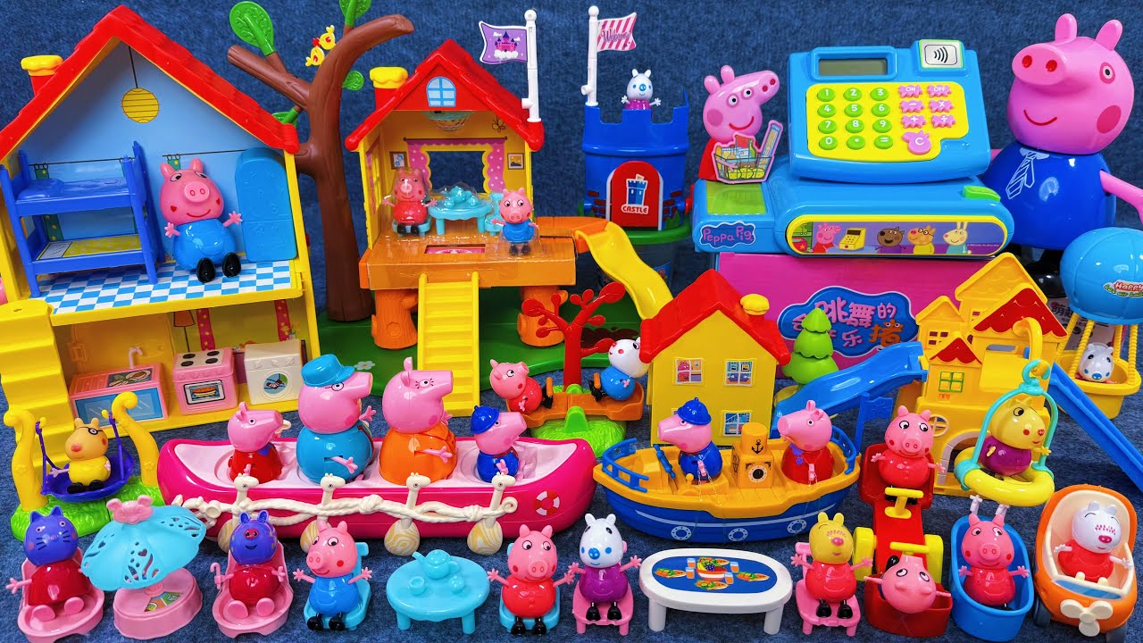 11 Minutes Satisfying with Unboxing Peppa Pig and George Playground Toy CollectionASMR | Review Toys