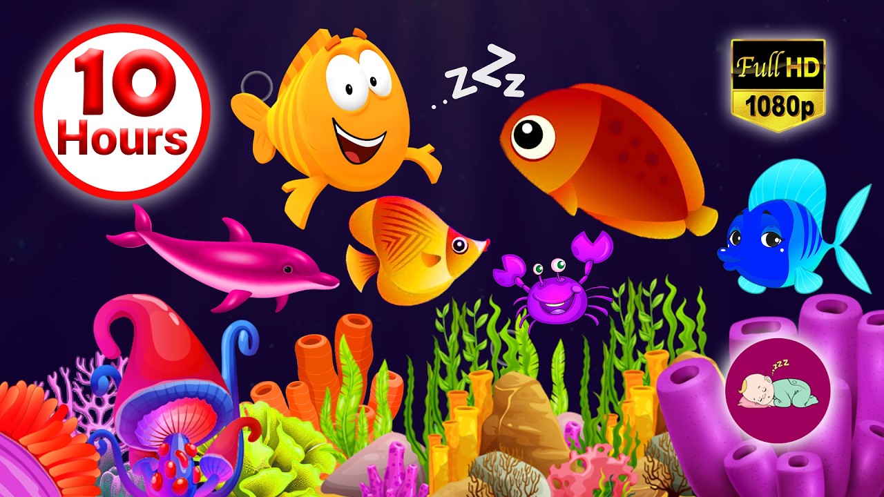 Mozart for Baby Sleep💤 Fish and Calming Undersea Animation 🐠 Soothing fishes
