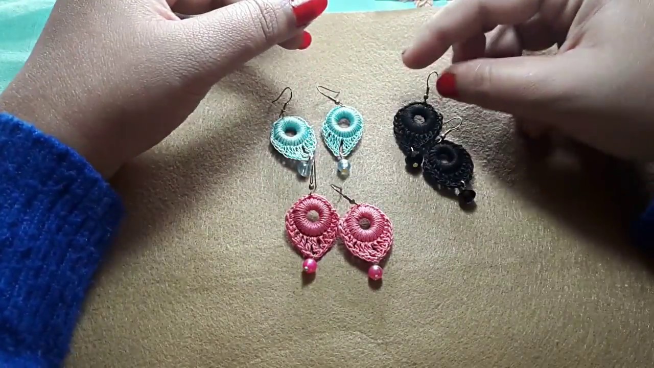 crochet earrings...