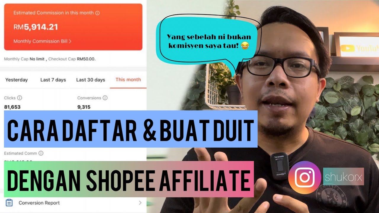 Cara Daftar & Buat Duit Dengan Shopee Affiliate