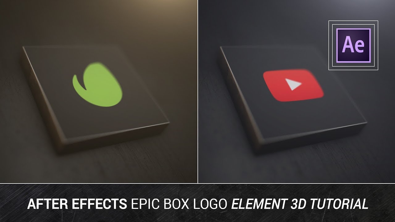 After Effects - Epic Box Logo Element 3D Tutorial (Videohive Style)