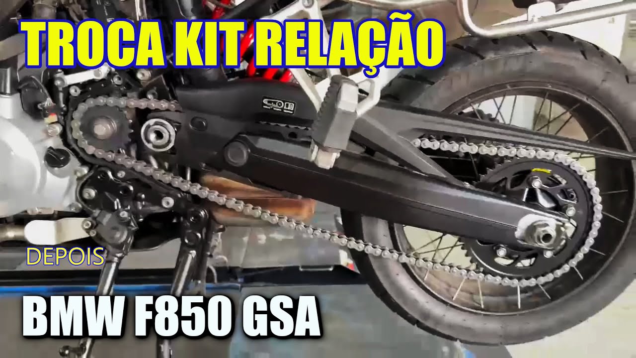 BMW F850GS Adventure - Troca da Relação (Corrente, Coroa e Pinhão)