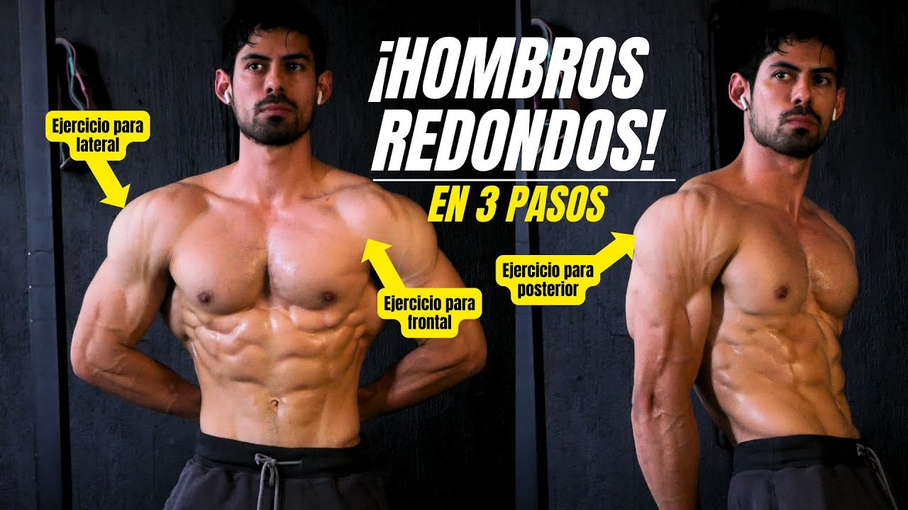 CRECE TUS HOMBROS EN 3 PASOS (SI ENTRENAS NATURAL)