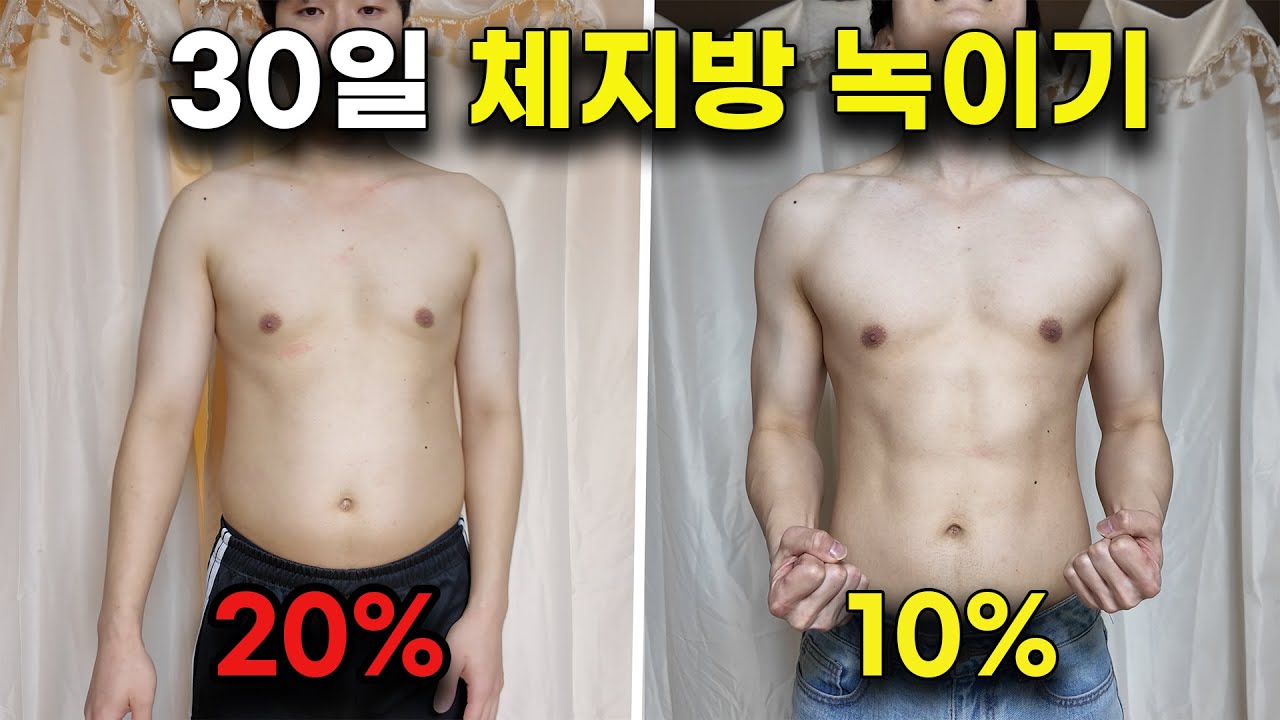 30일 만에 체지방 20%에서 10%로