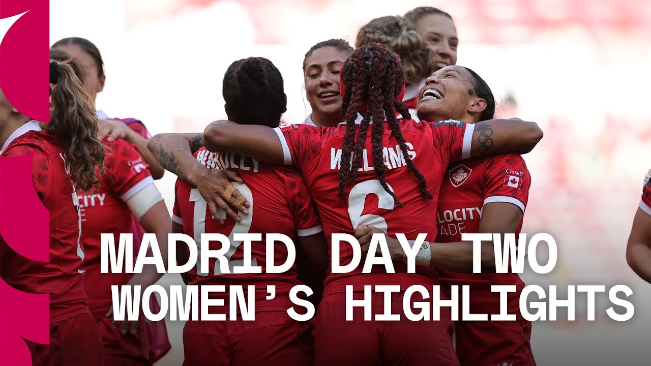 Canada cause HUGE shock in Madrid | Madrid Women's HSBC SVNS Day Two Highlights