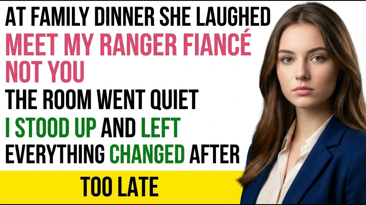 At Family Dinner, My Sister Compared Me to Her Ranger Fiancé — One Moment Changed Everything..