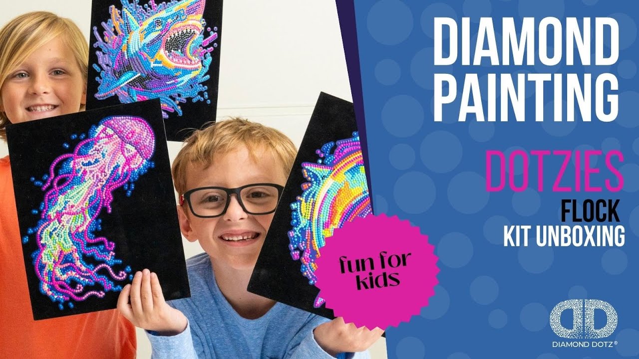 Unboxing New DOTZIES&reg; Flock Diamond Painting Kits by DIAMOND DOTZ&reg;