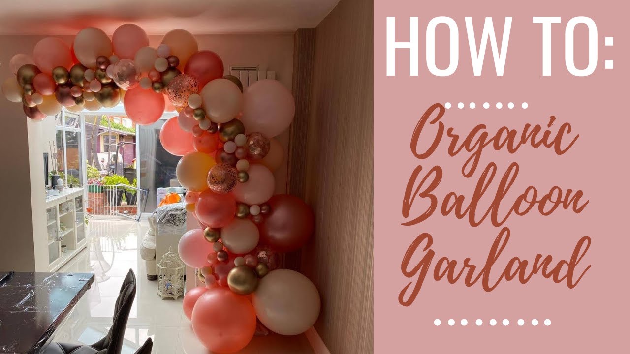 HOW TO: Make An Organic Balloon Garland half/ demi arch (Balloon Decor Tutorials)