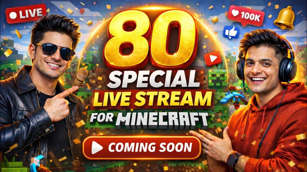 CrazyBoyYT is live in Minecraft ❤️‍🔥