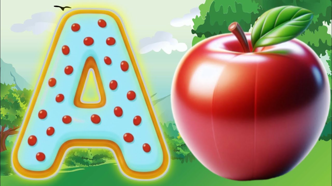 Phonics Song 2 with TWO Words in 3D - A For Airplane - ABC Alphabet Songs with Sounds for Children