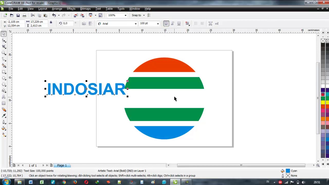 Tutorial Membuat Logo Indosiar