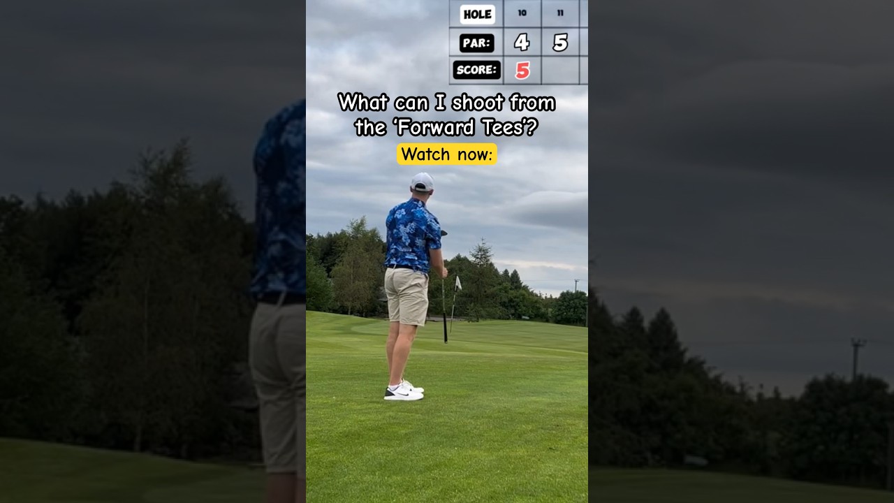 Playing from the Forward Tees! 