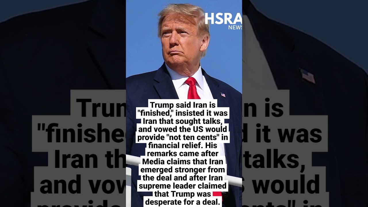 Trump Declares Iran Is Finished | &ldquo;Not 10 Cents For Tehran&rdquo; #shorts #breakingnews #iran #usa
