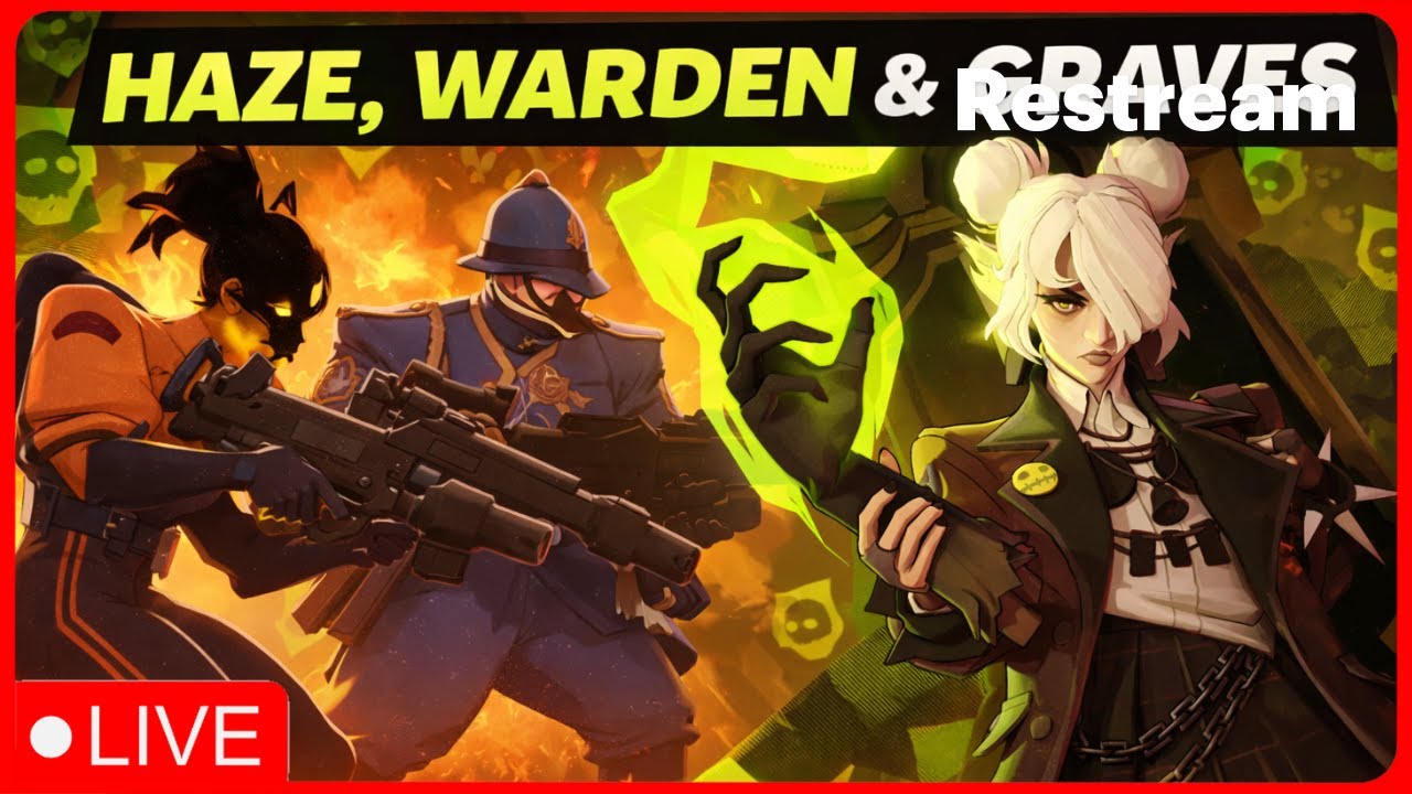 Haze, Warden & Graves Gameplay – Deadlock