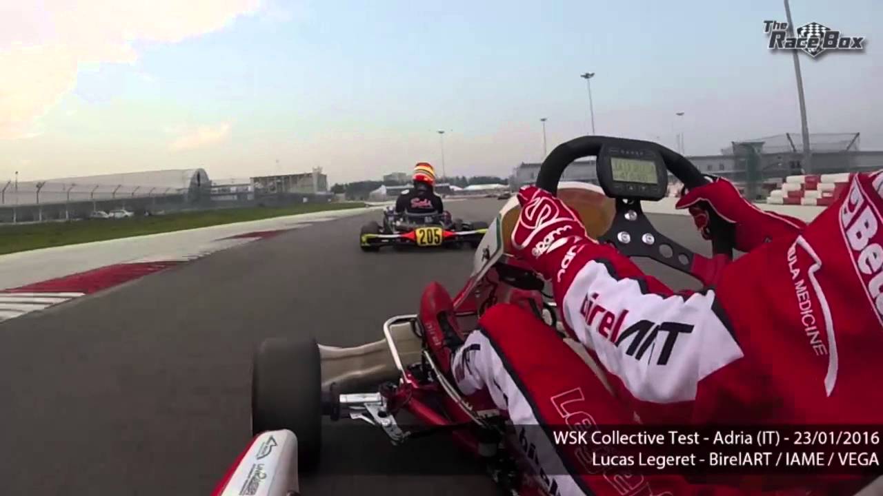 Onboard Lucas Legeret with OK engine in WSK Collective test