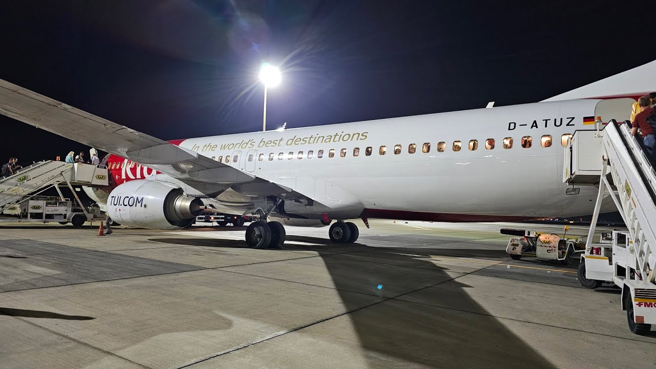 Takeoff TUIfly Boeing 737 Hurghada ( HRG ) und Landung in  München ( MUC )