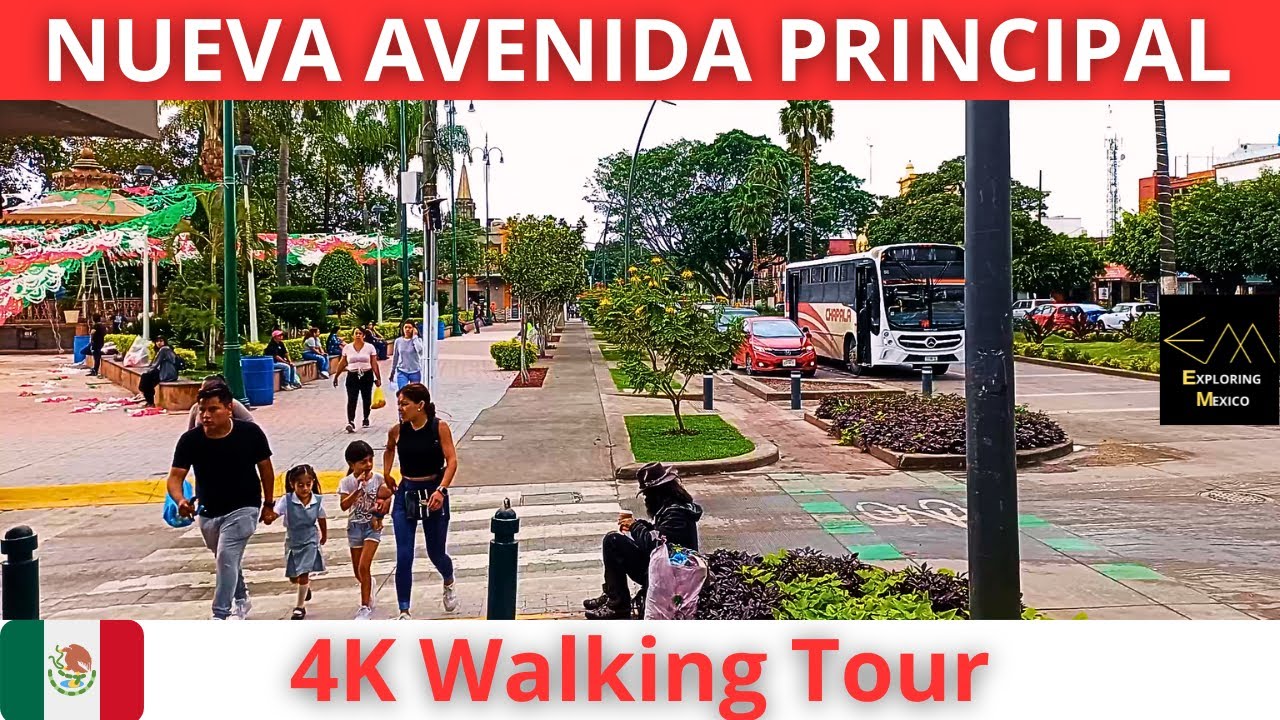 CHAPALA Nueva Avenida Principal 4K Walking Tour | Jalisco 🇲🇽