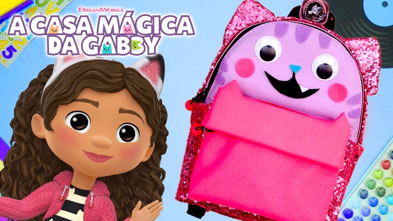 Crie sua própria mochila do DJ Risonho! | Artesanato na Volta às Aulas | A CASA MÁGICA DA GABBY