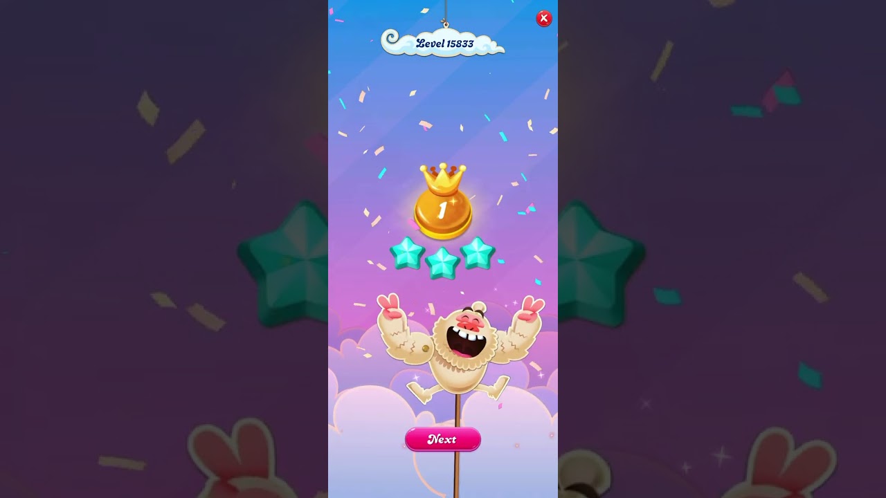 Candy Crush Saga Level 15831、15832、15833、15834、15835 by Funny❣