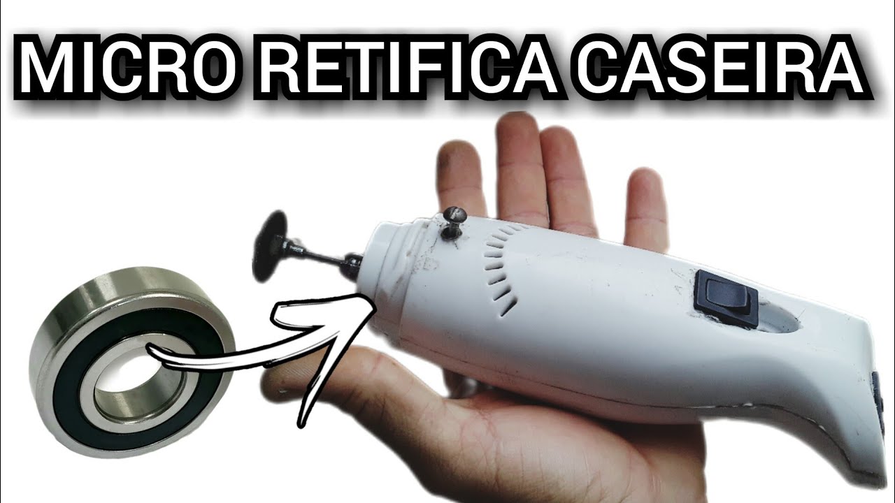 Microretifica caseira completa com Mandril caseiro , rolamento e botão de aperto rápido